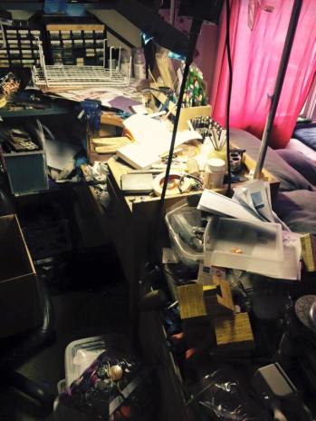 messy workbench